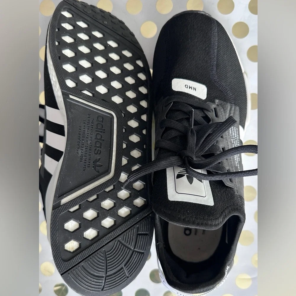 Adidas NMD Men's Black and White Sneakers